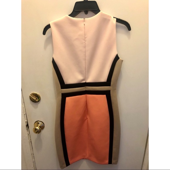 Calvin Klein Colorblock Sleeveless Sheath Dress - Picture 4 of 4